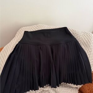 SOLD Alo Black Pleated Tennis Skirt